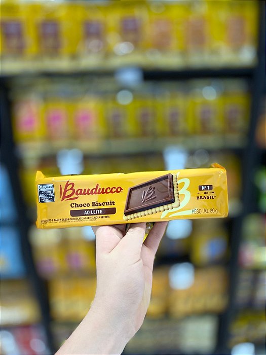 Biscoito Bauducco Choco Biscuit Ao Leite 80g