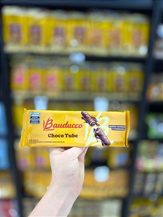 Biscoito Bauducco Choco Tubes 80g