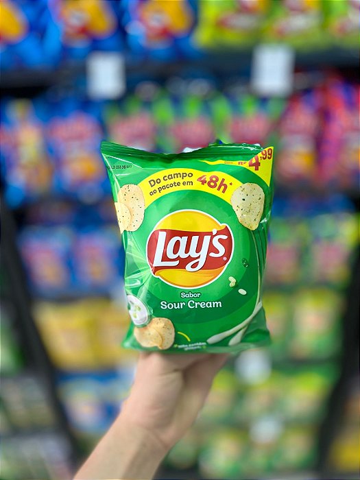 Batata Elma Chips Lays Suor Cream 35g
