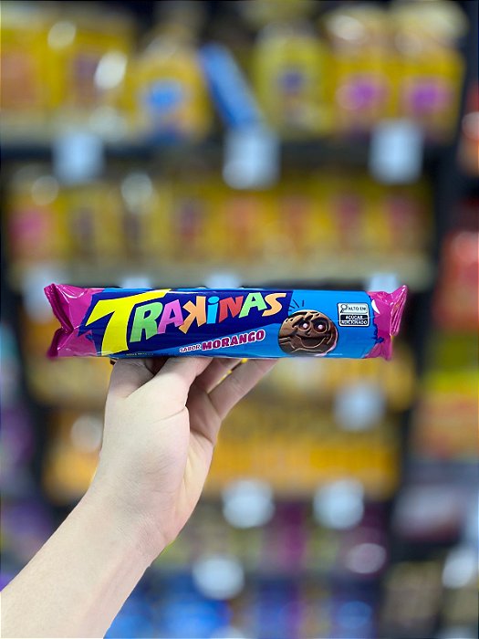 Biscoito Trakinas Morango 126g