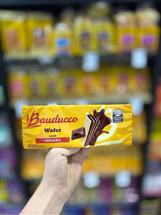 Biscoito Bauducco Wafer Chocolate 140g
