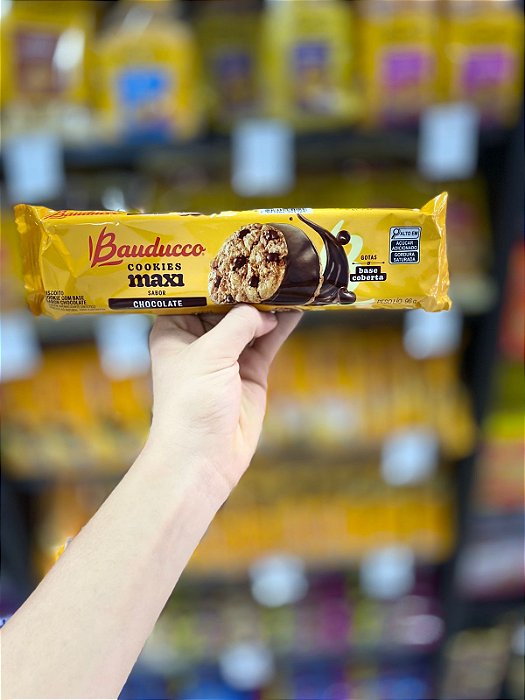 Biscoito Bauducco Cookies Maxi Chocolate 96g