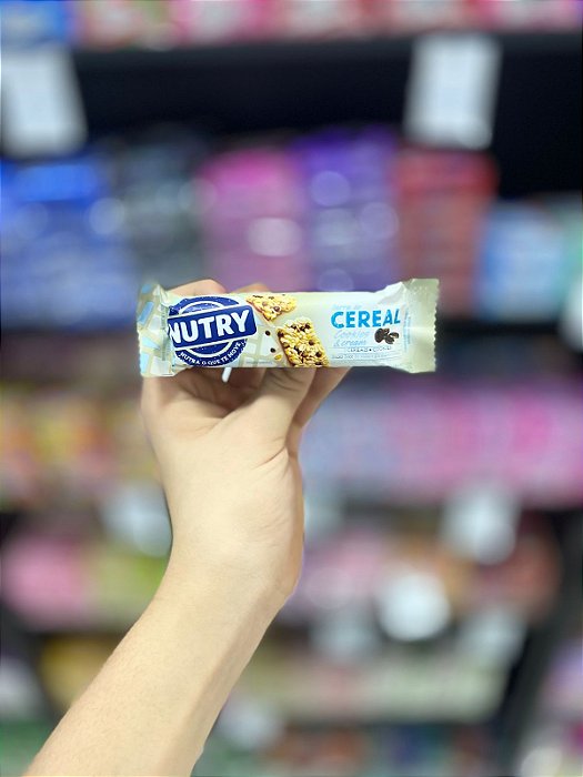 Barra de Cereal Nutry Cookies e Cream 20g