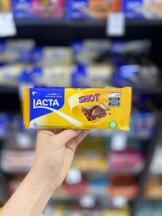 Barra de Chocolate Lacta Shot 80g