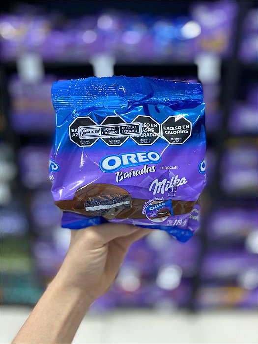 Biscoito Milka Oreo Bañadas Ao Leite 119g