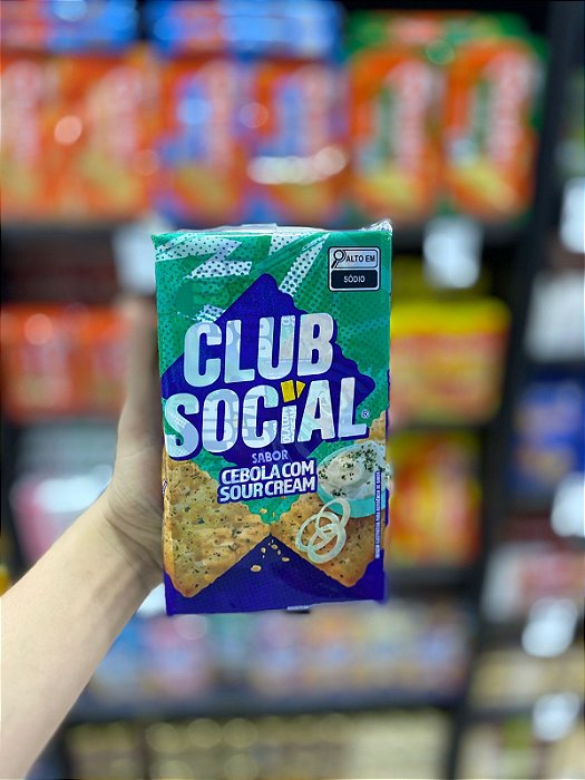 Biscoito Club Social Cebola Com Sour Cream 141g