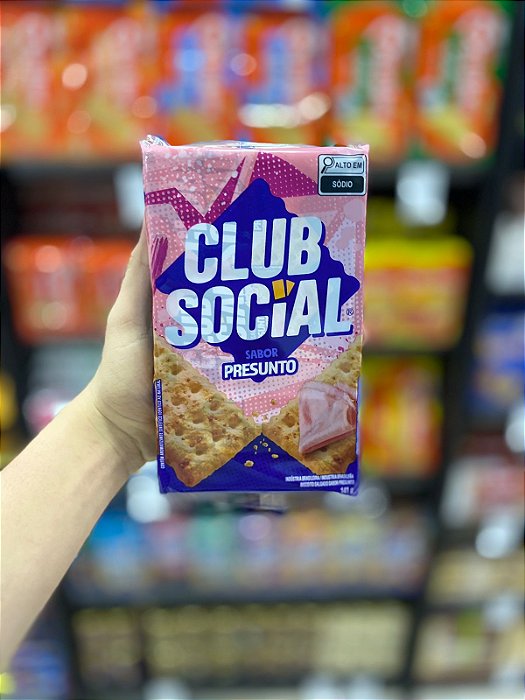 Biscoito Club Social Presunto 141g