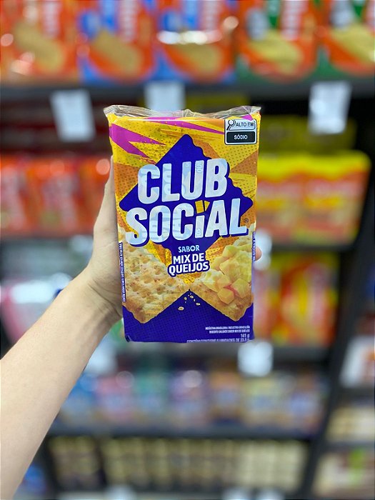 Biscoito Club Social Mix de Queijos 141g