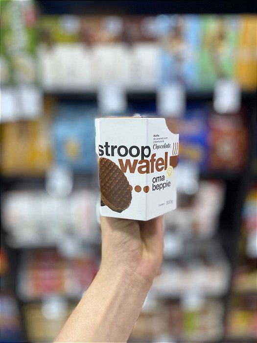 Stroop Wafel Chocolate Caixa Com 6 Unidades 200g