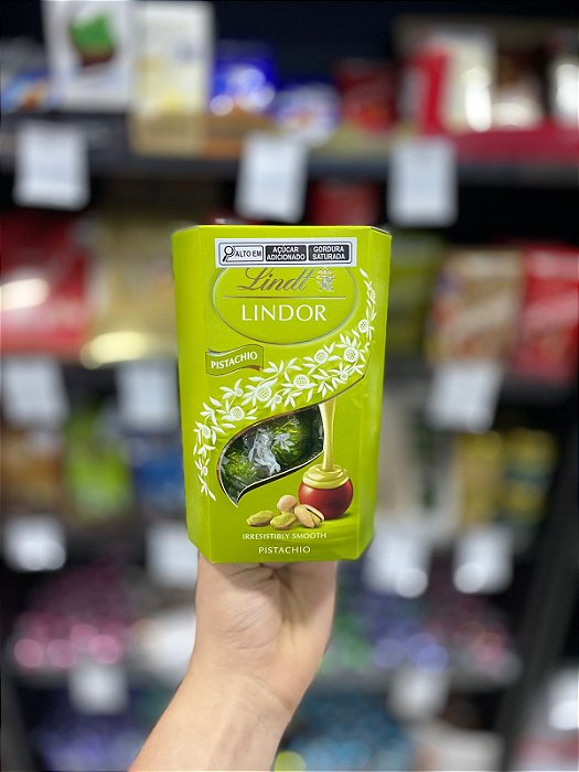 Lindt Chocolate Caixa com 16 Trufas Pistache 200g