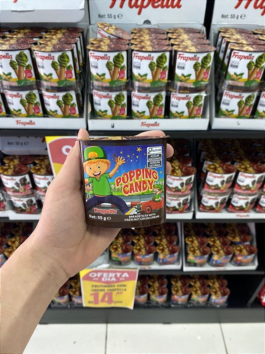 Palitos Frapella Creme de Avelã Com Balas Explosivas 55g