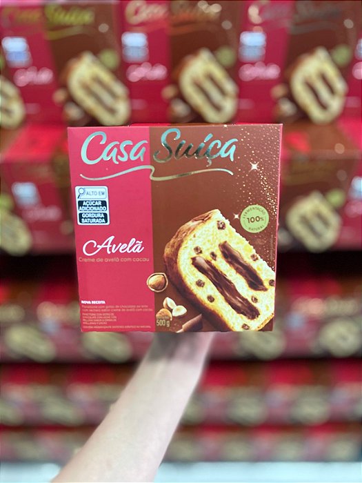 Panetone Trufado Casa Suiça Avelã 500g