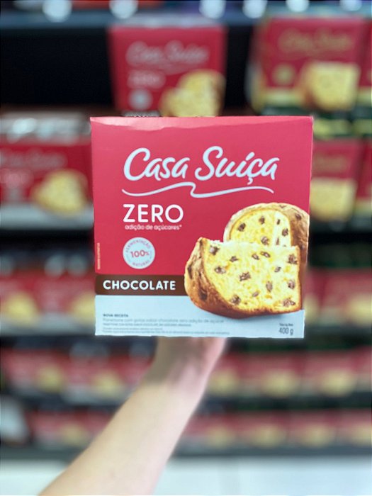 Panetone Casa Suiça Chocolate Zero Açucar 400g