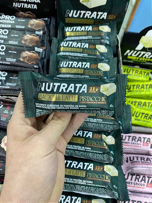 Barra de Proteina Nutrata Bacio Di Latte Pistacchio 40g