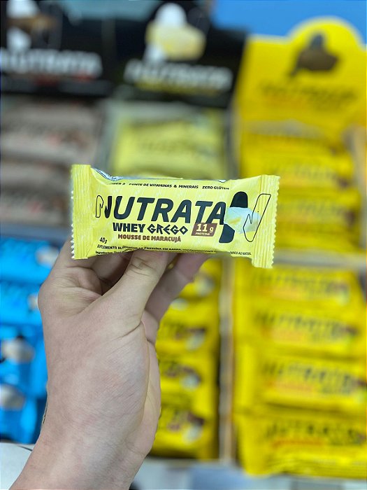 Barra de Proteina Nutrata Whey Grego Mousse de Maracuja 40g