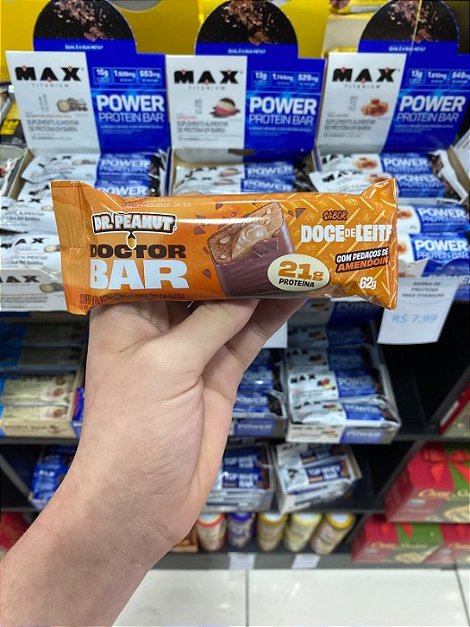 Barra de Proteina Dr Peanut Doce De Leite com Amendoim 62g
