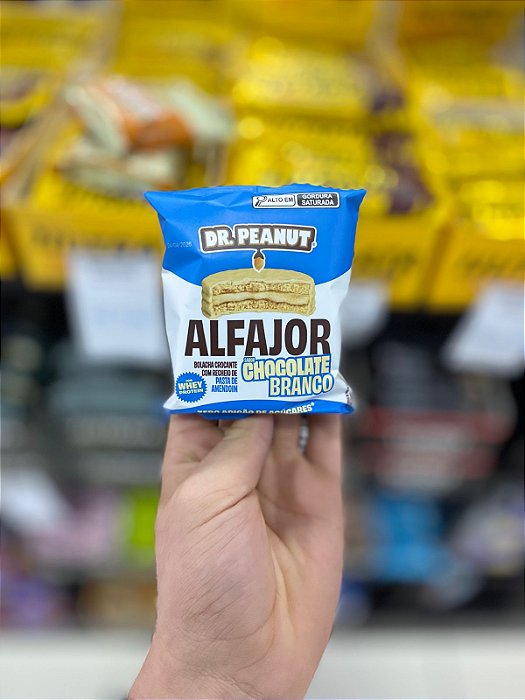 Alfajor Dr Peanut Chocolate Branco 55g