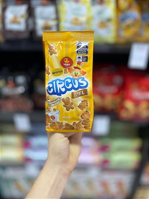 Biscoito Vieira Circus Mel 125g