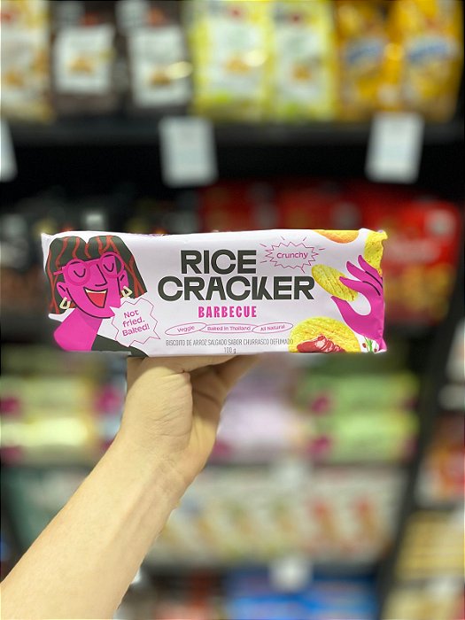 Biscoito Rice Cracker Barbecue 100g