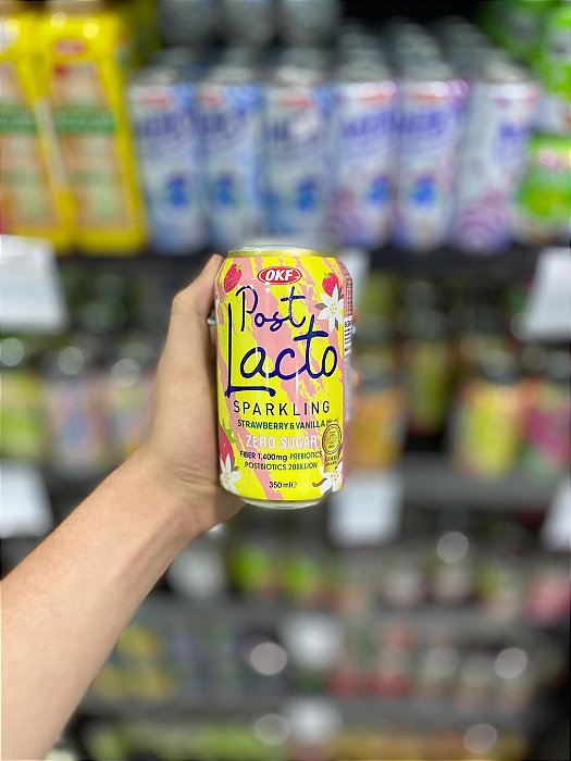 Refresco Coreano Post Lacto Strawberry e Vanilla 350ml