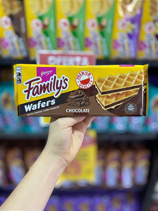 Biscoito Goplana Wafer Familys Chocolate Mousse 130g
