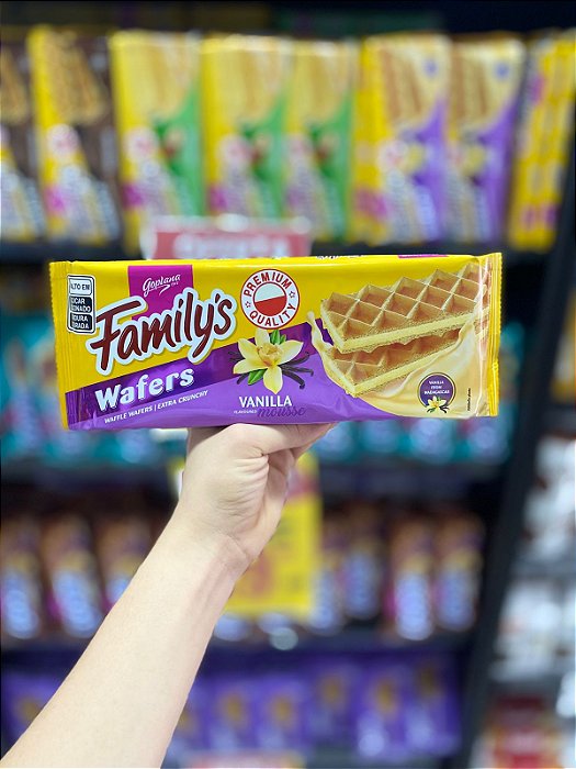 Biscoito GoPlana Wafer Familys Vanilla 130g