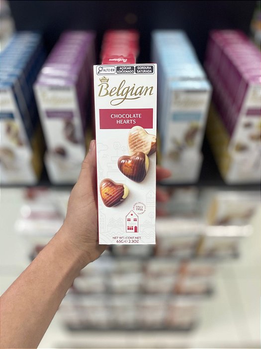 Chocolate Belgian Hearts 65g