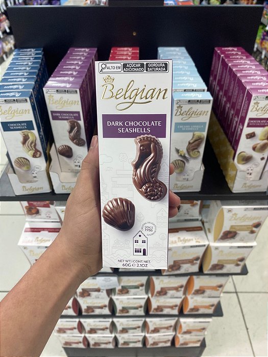 Chocolate Belgian Seashells Dark Chocolate 60g