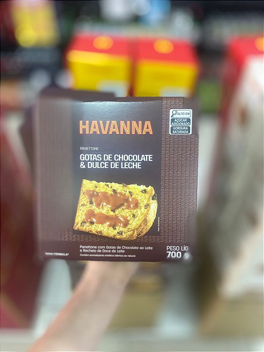 Panettone Havanna Gotas De Chocolate & Doce De Leite 700g