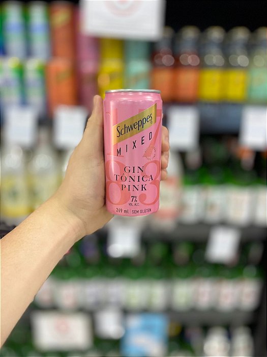 Bebida Schweppes Mixed Gin Tonica Pink 269ml