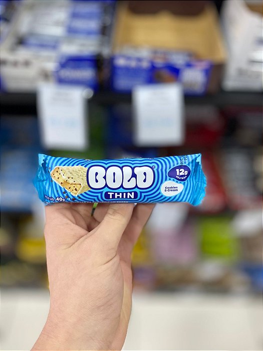 Barra de Proteina Bold Thin cookies & cream 12g