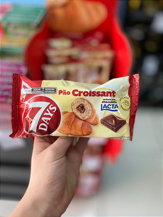 Pão Croissant 7days Chocolate Ao Leite Lacta 45g