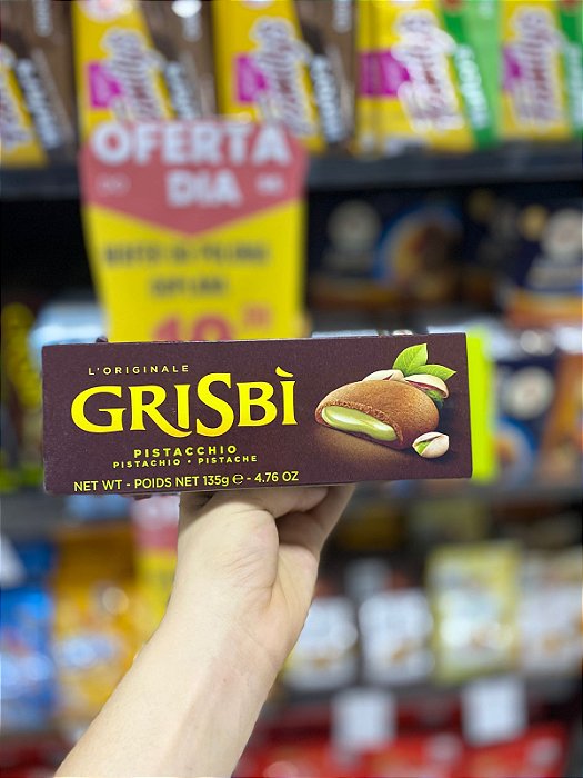 Biscoito Italiano Grisbi Creme Pistache Vicenzi 135g