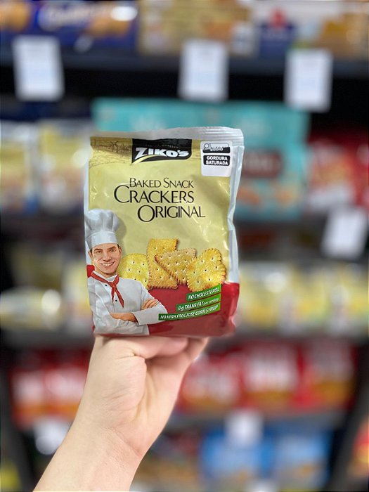 Biscoito Importado Zikos Crackers Original 100g