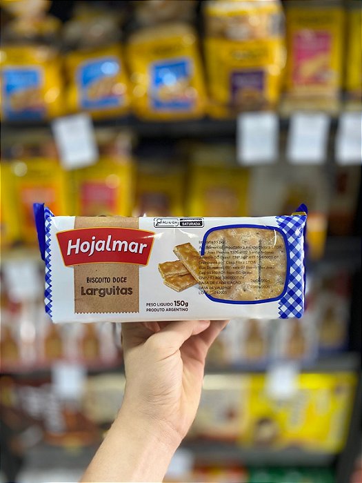 Biscoito Folhado Argentino Hojalmar Larguitas 150g