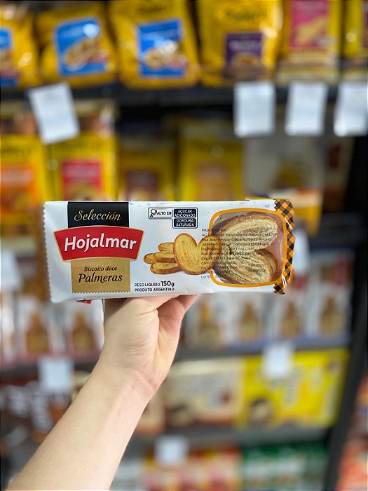 Biscoito Argentino Hojalmar Palmeras 150g