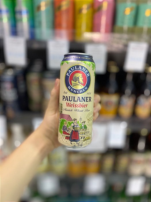 Cerveja Alema Paulaner Weissbier Lata 500ml