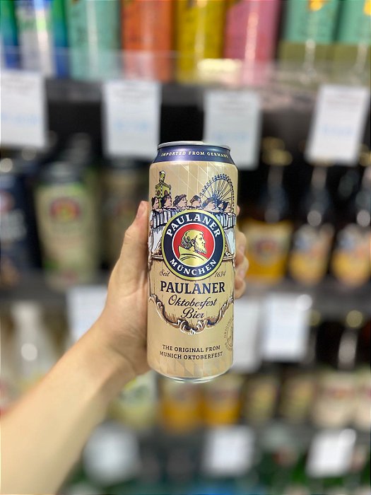 Cerveja Paulaner Oktoberfest Lata 500ml