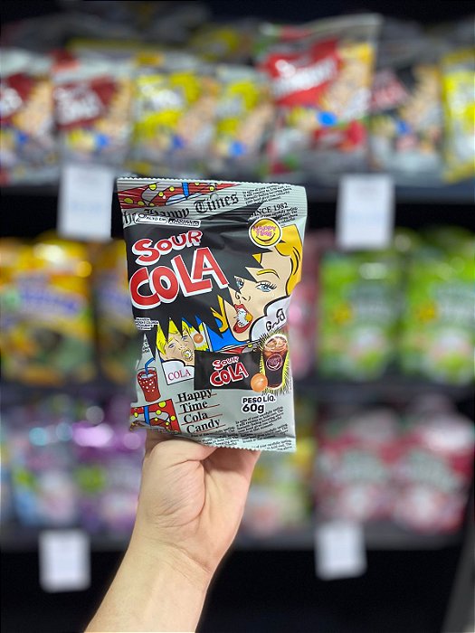 Bala Super Azeda Sour Happy Time Cola 60g