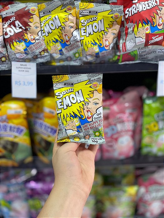 Bala Super Azeda Limão 16g