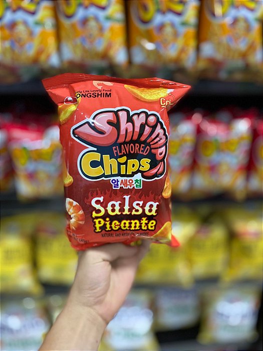 Salgadinho Oriental Batata Camarão Salsa Picante 45g