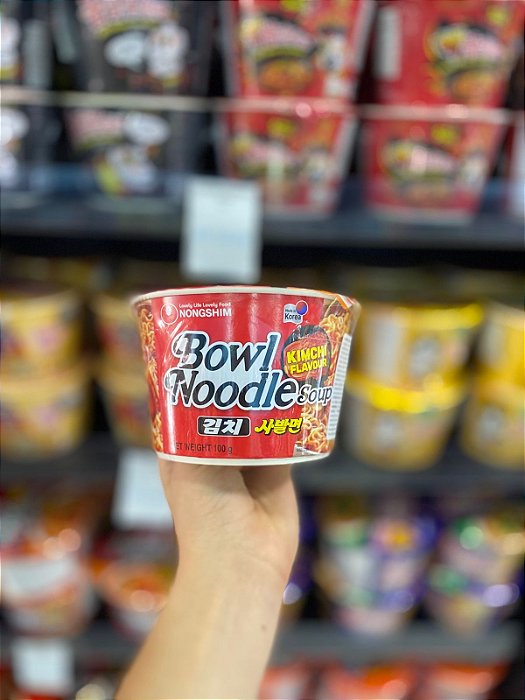 Lamen Coreano Bowl Noodle Soup Kimchi Flavour 100g