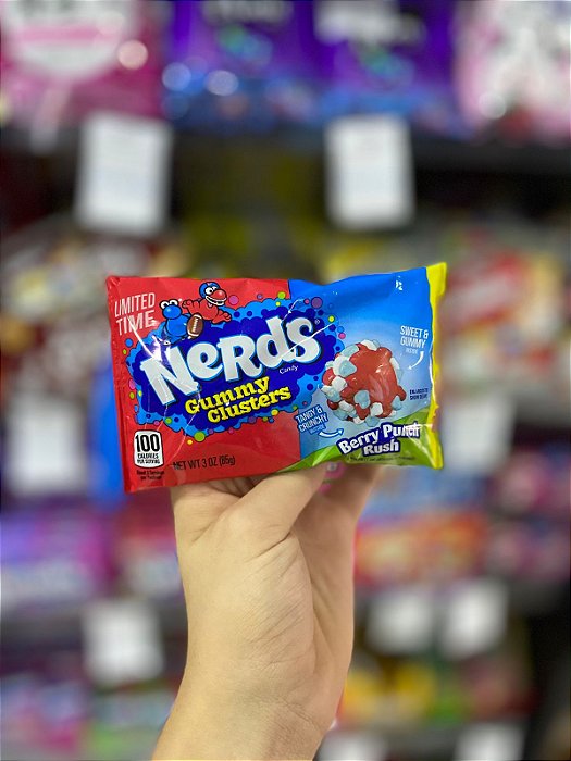 Bala Nerds Gummy Clusters Berry Punch Rush 85g