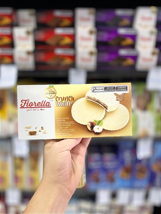 Chocolate Wafer Fiorella Crunch White 60g
