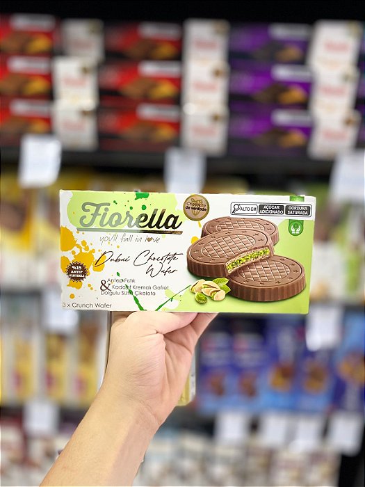 Chocolate Wafer Fiorella Dubai Pistachio 60g