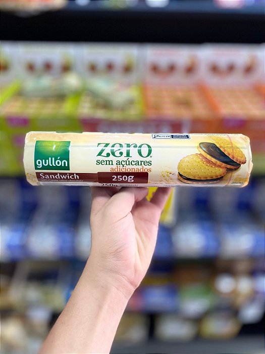 Biscoito Gullón Sandwich Chocolate Zero Adição De Açucar 250g