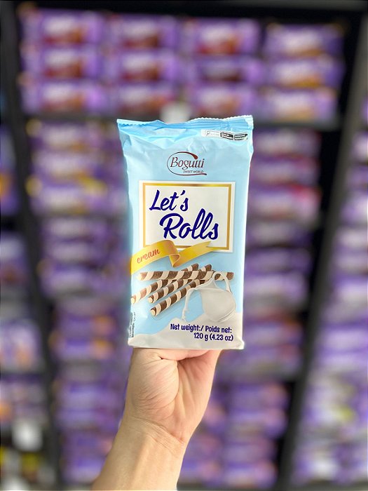 Biscoito Bogutti Lets Rolls Cream 120g