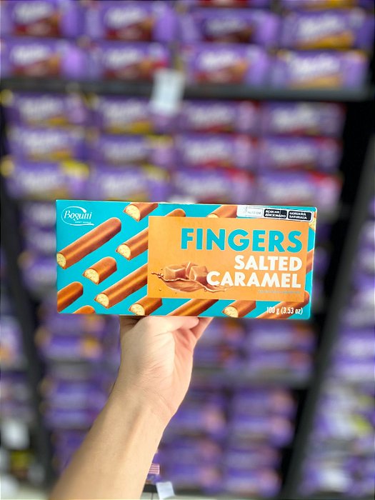 Biscoito Bogutti Fingers Salted Caramel 100g