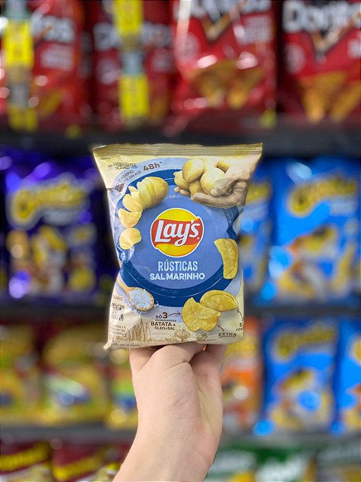 Batata Lays Rústicas Sal Marinho 30g