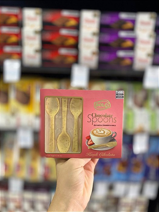 Chocolate Bolçi Spoons Strawberry & Vanilla 54g